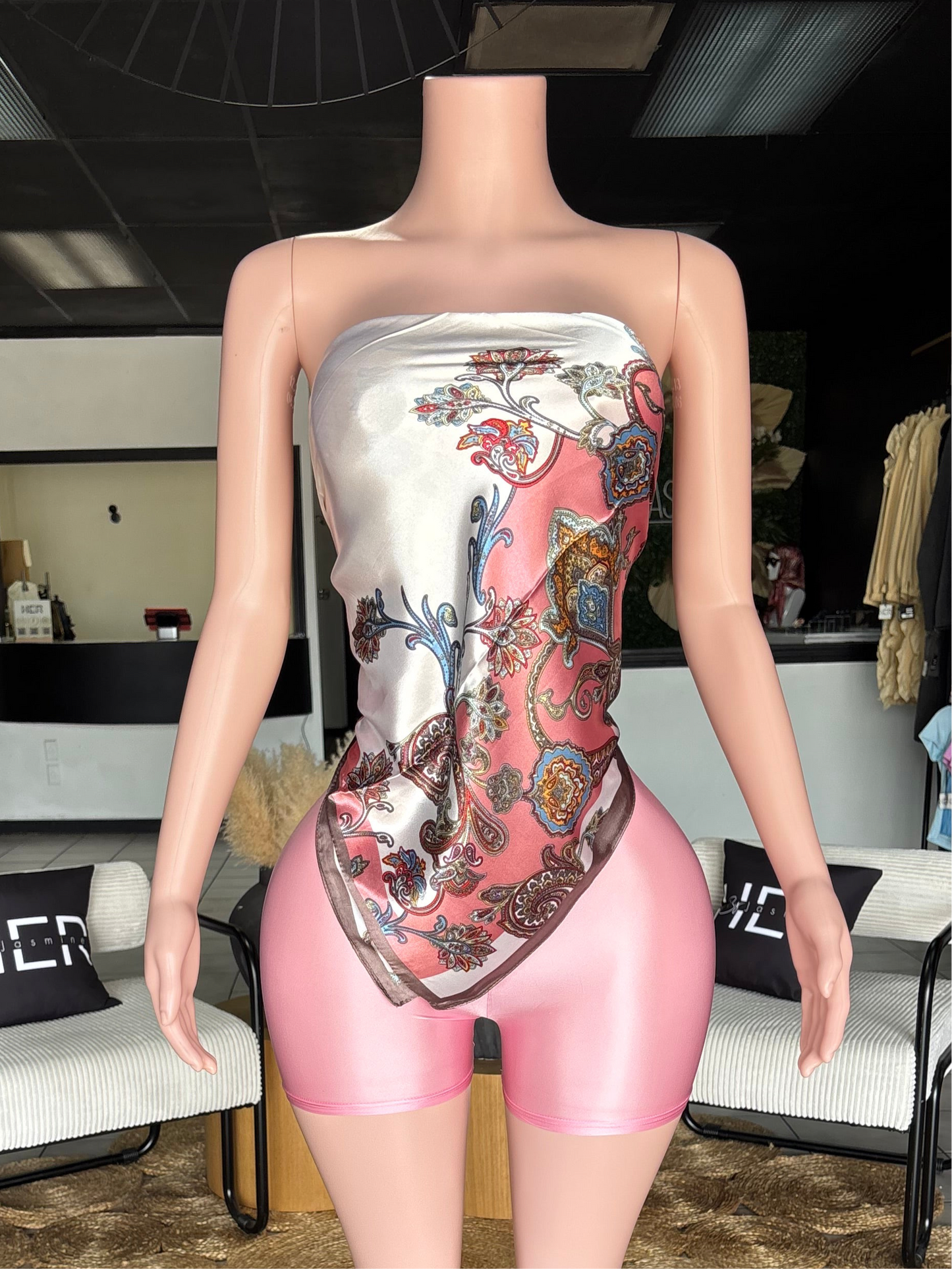 Luxe silk set (Pink)