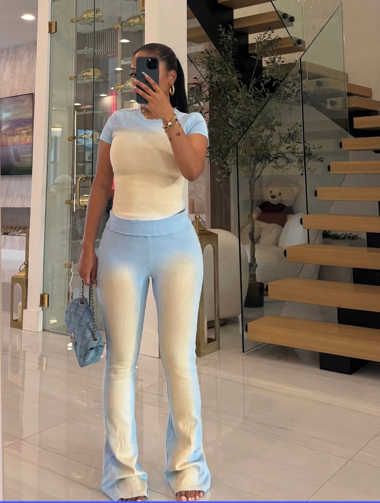 Ombre crop set