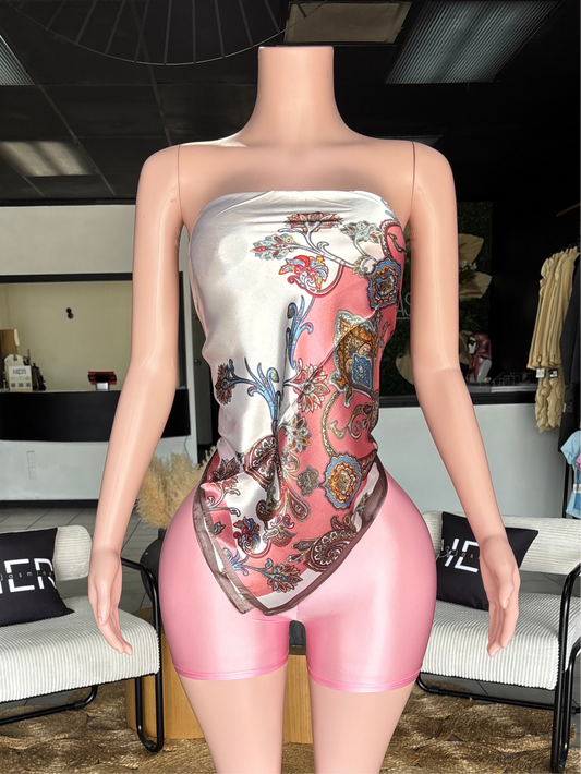 Luxe silk set (Pink)
